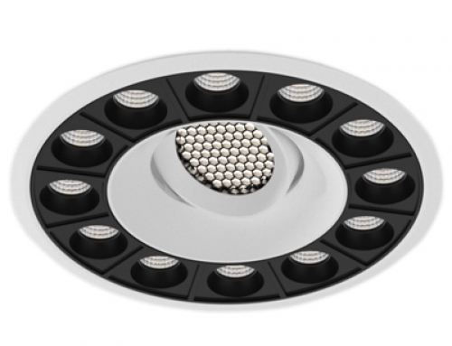 Lineal downlight LED empotrable foco nido de nido de abeja redondo WFL14B