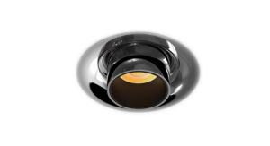 Curved Trim Retractable Stretchable Foco Recessed Ceiling LED Smart Dimmable Anti Glare Swivel Spotlight COB Telescopic Folding Grille Spot Down Light Gunmetal