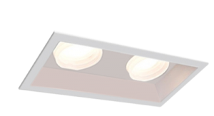 Frosted Acrylic Focos Recessed & Embedded Double Contemporary Nordic Retrofit LED Accent Spot Focus Down Light White