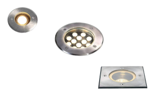 Outdoor Ground Lights Mains Powered Garden Buried Light Recessed Ground Pathway IP67 Underground Recessed Inground Lighting