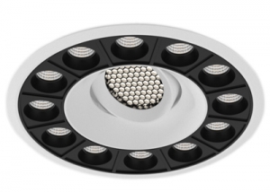 Circular Laser Blade linear recessed spot down light wall washer WFL14B inner honeycomb spotlight