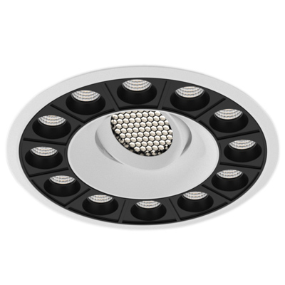 Circular Laser Blade linear recessed spot down light wall washer WFL14B inner honeycomb spotlight