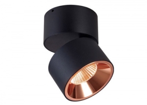 10W Surface foldable round pivoting spot ceiling wall light downlight WB06C Cylinder Rotating Folding LED spotlights Rose Gold