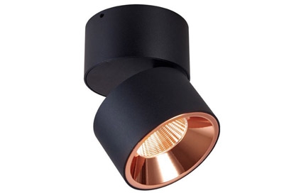 10W Surface foldable round pivoting spot ceiling wall light downlight WB06C Cylinder Rotating Folding LED spotlights Rose Gold