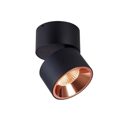 10W Surface foldable round pivoting spot ceiling wall light downlight WB06C Cylinder Rotating Folding LED spotlights Rose Gold