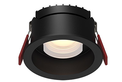6W 12W 18W Aluminum round ceiling recessed spot downlight acrylic frosted lens anti glare spotlights indoor black flicker-free modern spot down light Welllux lighting china factory WTM2-R