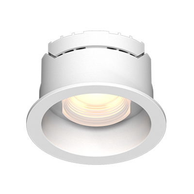 Modern recessed round acrylic frosted lens white anti-glare deep osram SMD led spot down light 6W 12W 18W Aluminum single-head ceiling concealed spot downlight WTM2-R Welllux lighting china factory