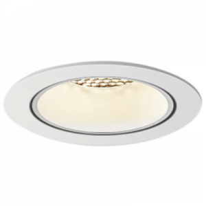 Honeycomb mesh single head round adjustable LED recessed wall washer ceiling spot down home lights embedded eyeball tiltable gimbal downlights 7W 12W CREE LED dimmable built-in spotlights welllux