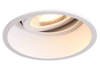 Led recessed ceiling spot down lights narrow border tiltable trim wall washer adjustable deep anti-glare COB recessed hotel downlight classic 6W 12W 18W aluminum minima round built-in spotlight