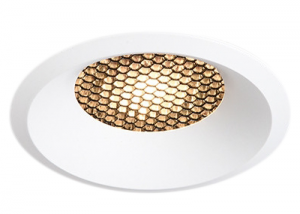 high end Honeycomb spotlight downlight embedded CRI80 Bridgelux Led 6W 12W 18W round built-in dimmable downlight Led honeycomb nest anti glare lens COB ceiling spot light recessed ceiling lights