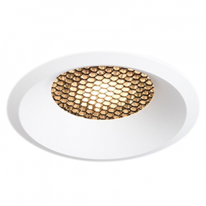 high end Honeycomb spotlight downlight embedded CRI80 Bridgelux Led 6W 12W 18W round built-in dimmable downlight Led honeycomb nest anti glare lens COB ceiling spot light recessed ceiling lights