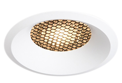 high end Honeycomb spotlight downlight embedded CRI80 Bridgelux Led 6W 12W 18W round built-in dimmable downlight Led honeycomb nest anti glare lens COB ceiling spot light recessed ceiling lights