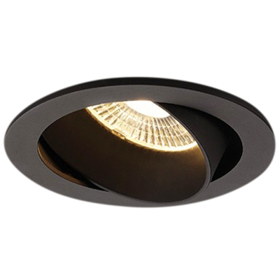 6W Philips LED dimmable recessed spotlight round smart mini embedded angle adjustable wall washer anti-glare black indoor aluminum 45 degree tilt ceiling downlights built in gimbal spot down lights