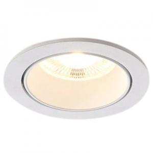 6W Philips dimmable recessed spotlight LED round single head smart mini embedded angle adjustable anti glare wall washer downlight indoor aluminum COB 45 degree tilt gimbal ceiling spot down light
