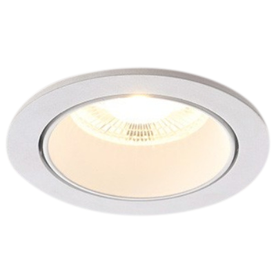 6W Philips dimmable recessed spotlight LED round single head smart mini embedded angle adjustable anti glare wall washer downlight indoor aluminum COB 45 degree tilt gimbal ceiling spot down light