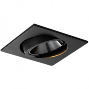 tiltable embedded downlights modern indoor reflector single square COB CREE 10W LED ceiling spot down lights adjustable angle 45° anti-glare aluminum recessed wall washer black spotlights welllux