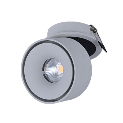 Triac 0-10V Dali recessed ceiling spotlight 12W 18W adjustable 360° degree rotating dimmable CREE LED foldable downlight round folding embedded spot down light anti glare wall washer CNC aluminium