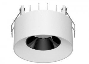 Two-way use wood ceiling recessed surface groove mounting installation aluminum LED round soffit eaves spotlights downlights white casing phase cut dimmable driver white black diffuser