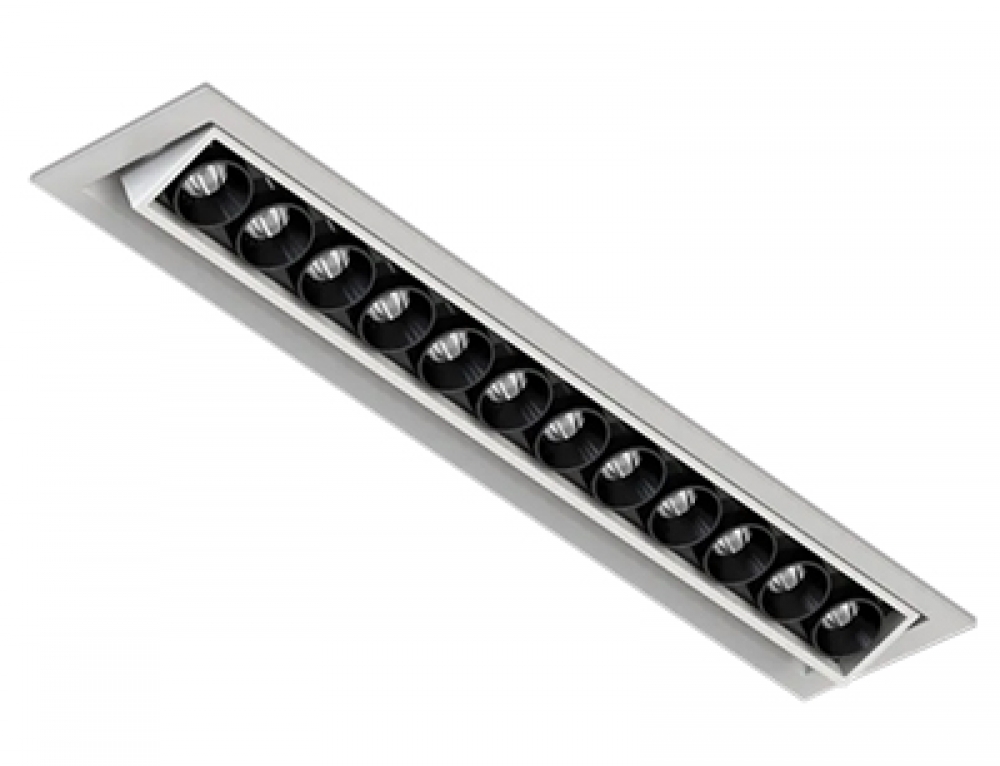 20W Laser blade flush mounted ceiling tiltable LED linear grille spot down lights