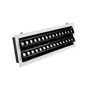 60W Double Row Adjustable LED Multi-Downlight 30 Heads OSRAM Laser Blade Recessed Tetris Linear Grille Wall Washer Spot Down Light aluminium Anti-Glare Dimming Ceiling Embedded Grille Lamp