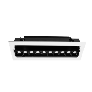 Laser Blade adjustable recessed Led linear downlight Osram 20W dimming SMD 15° 30° 45° die casting aluminium 2W10 Led Line rectangle ceiling embedded mounting Grille Lamp spot down light Welllux-2