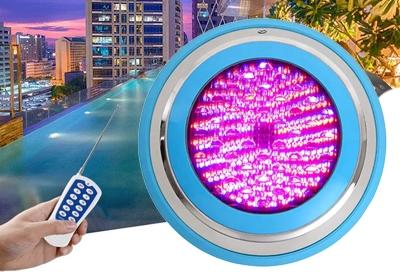 IP68 SMD LED underwater swimming pool light remote RGB color changing Stainless Steel surface wall mounted pool lamp