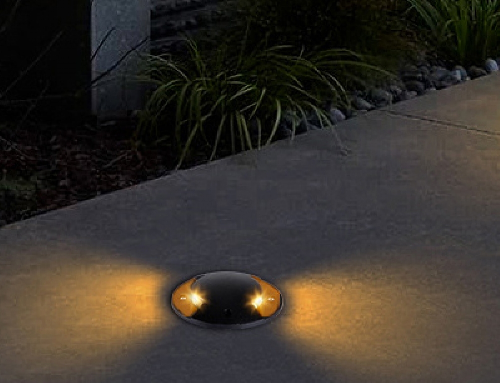 LED Waterproof IP65 recessed inground Round Underground Landscape Buried Light Outdoor Garden Floor Step Lamp
