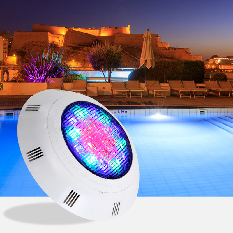 Multi-Color RGB Changing Underwater Swimming Pool Lights IP68 Full Plastic  waterproof wall mounted spa pool lamp - Wellluxled