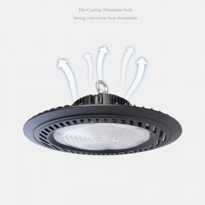Aluminium UFO LED high bay light IP65 waterproof outdoor 100W 150W 200W garage factory workshop warehouse industrial lighting-4