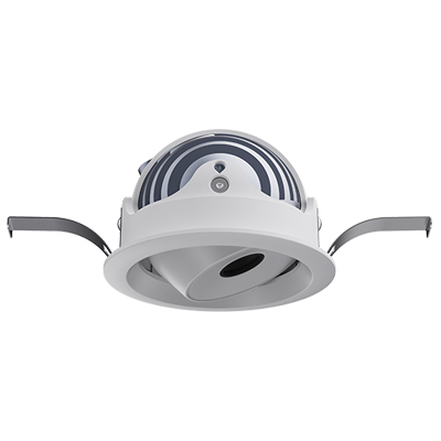 Recessed ceiling spotlight round adjustable modules Pinhole Ellipse LED wall washer spot lights single embedded indoor deep anti glare downlights 12W COB aluminium dimmable Triac 0-10V Dali dimming