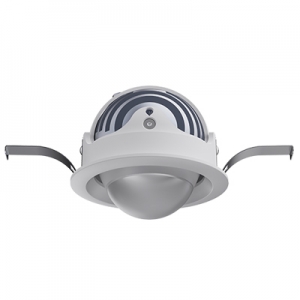 LED Frosted acrylic Lens flush mounting flood ceiling spot down light fixtures COB anti-glare Die-cast Aluminium 120° dimmable Downlight Eye Protection 355° horizontal rotation 30° orientation
