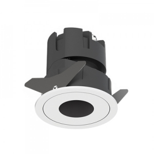 IP65 Round Fixed Recessed Pot Light Pinhole Accent Downlight Focus Spotlight Embedded Soffit Spot Lamp Anti-glare Aluminum Reflector Honeycomb Built-In Waterproof Ceiling Spot Down Light