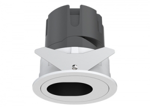 IP65 Oval Pinhole Round Recessed Pot Light Accent Downlight Focus Spotlight Soffit Spot Lamp Anti-glare Honeycomb Aluminum Reflector Embedded Built-In Waterproof Fixed Ceiling Spot Down Light