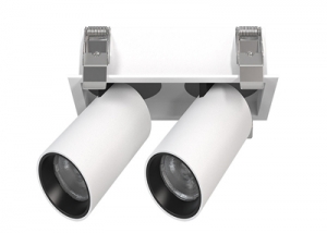 Recessed Double Flush Telescopic Cylindrical Spotlight Retractable Fully Adjustable Downlight 355° Rotatable Stretchable Honeycomb Rectangle Multiple Ceiling Directional Focus Accent Spot Light