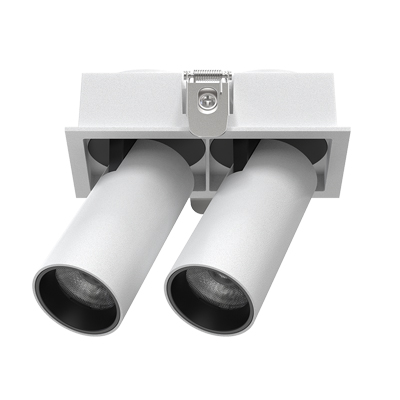 Recessed Double Flush Telescopic Cylindrical Spotlight Retractable Fully Adjustable Downlight 355° Rotatable Stretchable Honeycomb Rectangle Multiple Ceiling Directional Focus Accent Spot Lights