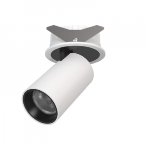 Recessed Flush Retractable Stretchable Round Adjustable Dimming Ceiling Downlight Spotlight Directional Cylinder 355° Rotation Honeycomb Anti-Glare Aluminum Spot Down Lights