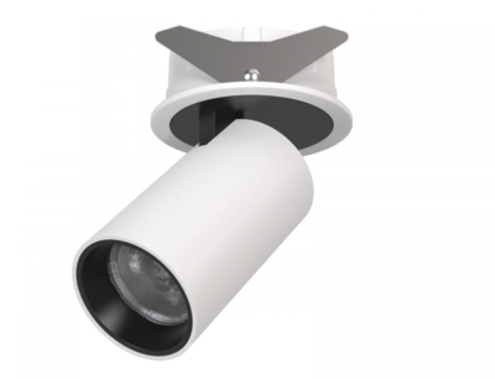 Recessed Flush Adjustable Retractable Round Spot Lights Directional Cylinder