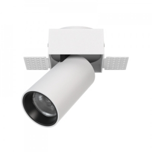 Retractable Trimless Square Spot PEEK Light Manoeuvrable Swivelling Spotlight Semi-Recessed Nordic Accent Ceiling Focus Light Rotatable Honeycomb Downlight Directional Cylinder Wall Washer Spot