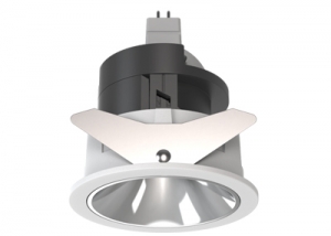 Round Deep MR16 GU10 Module Bulb Frame Adjustable Recessed Light Base Socket Fitting Fixture Lamp-holder Replaceable Downlighter Spotlight Housing Ceiling Light Frame Holder