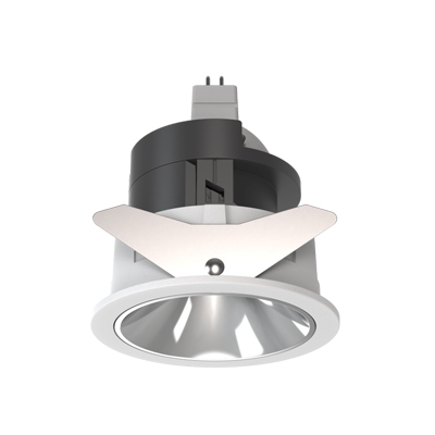 Round Deep MR16 GU10 Module Bulb Frame Adjustable Recessed Light Base Socket Fitting Fixture Lamp-holder Replaceable Downlighter Spotlight Housing Ceiling Light Frame Holder