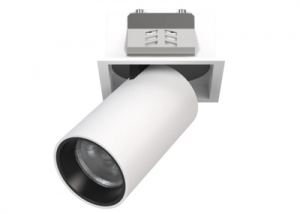 Semi-Recessed Stretchable Retractable Flush Led Single Spotlight Honeycomb Directional Cylinder 355° Rotatable Anti-Glare Dimmable Minimalist Adjustable Downlight Focus Light Spot Ceiling Lighting