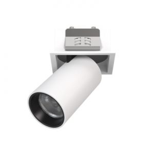 Semi-Recessed Stretchable Retractable Flush Led Single Spotlight Honeycomb Directional Cylinder 355° Rotatable Anti-Glare Dimmable Minimalist Adjustable Downlight Focus Light Spot Ceiling Lighting