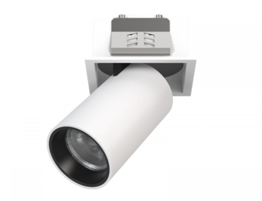 Semi-Recessed Rotatable & Retractable Flush Spotlight Directional Cylinder Spot