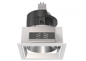 Square Recessed Tilt Rotary Adjustable Deep Downlight Spotlight MR16 GU10 Module Bulb Frame Fixture Light Base Socket Ceiling Light Lamp Holder