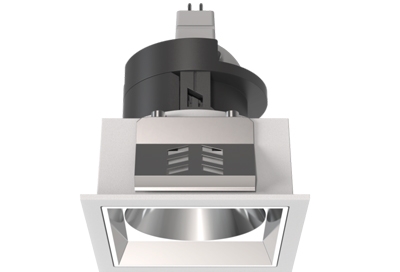 Square Recessed Tilt Rotary Adjustable Deep Downlight Spotlight MR16 GU10 Module Bulb Frame Fixture Light Base Socket Ceiling Light Lamp Holder