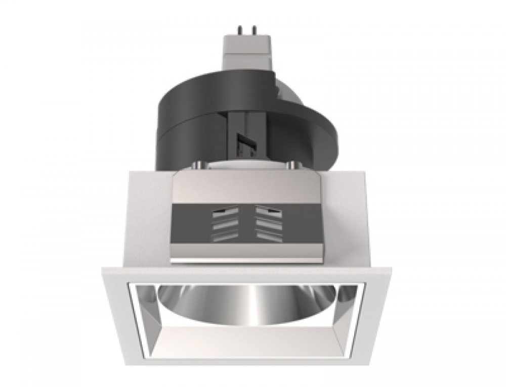 Square Recessed Tilt Downlights MR16 GU10 Fixture Light Socket Lamp Holder