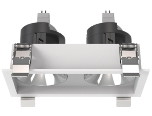 Twin MR16 GU10 Recessed Ceiling Spot Down Light Fitting Fixtures Lampholder