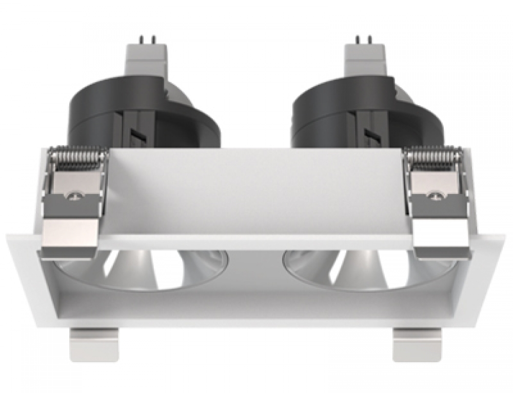 Twin MR16 GU10 Recessed Ceiling Spot Down Light Fitting Fixtures Lampholder