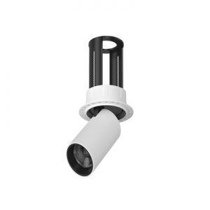 Stretch Up & Down Spotlight Trimless Round Retractable Telescope Accent Lighting Rimless Stretchable Directional Honeycomb Cylinder Adjustable Infinity Focus Pull Out Dim Shift Out & In Spot Down Light