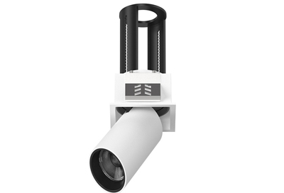 Stretchable Retractable Adjustable Tri-Colour Recessed Pull Out Directional Cylinder Square Spot Down Peek Light Ceiling Tube Spotlight Rotary Dim Honeycomb Triac Dali 0-10V CCT Selectable